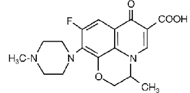 FLOXIN® (ofloxacin) Structural Formula Illustration